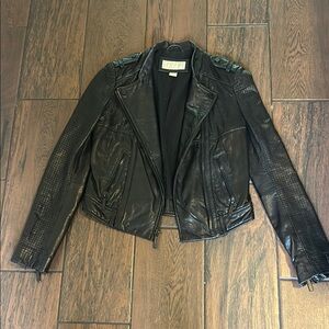 Michael Kor’s Women's Black Leather Jacket